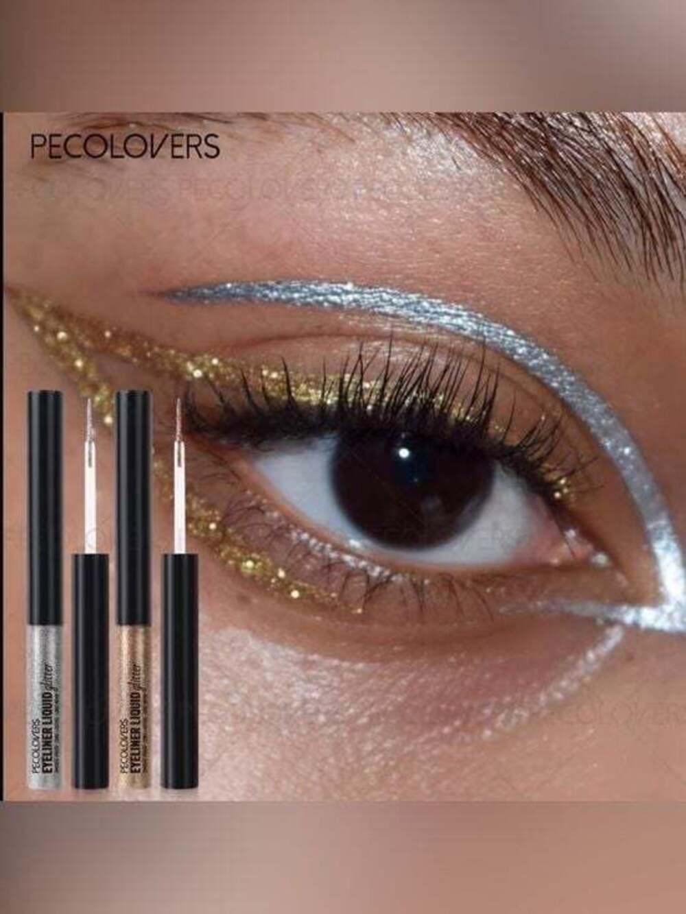Silver Glitter Liquid Eyeliner - Color 09